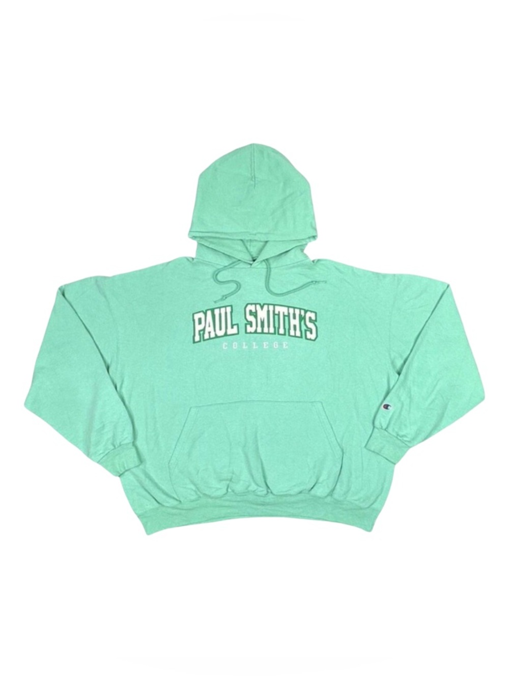 Vintage Champion Paul Smith’s College Drawstring Hoodie - Size XXL